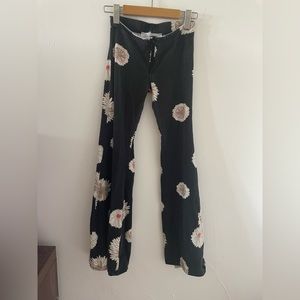 AMERICAN GOLD - Women’s Floral Vintage Flared Pants - M